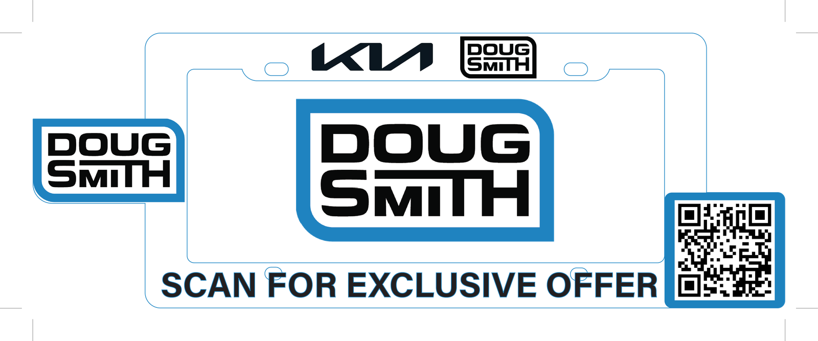 Doug Smith KIA license plate frame example
